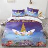 Cartoon Bedding Set Unicorn Duvet Cover Set Full Twin For Boys Girls Room Decor Cute Animals Quilt Cover Fashion Design