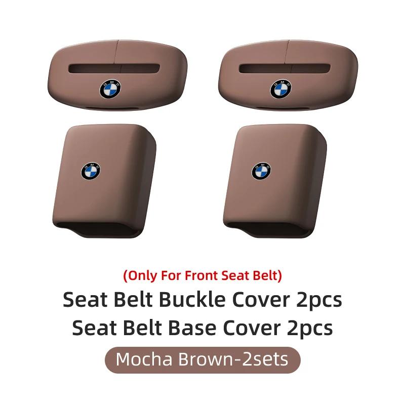 BABD1 2025 Hot Car Silicone Seat Belt Buckle Anti-scratch Protector Cover Accessories For BMW Performance F30 F20 F10 F40 E92 E91 G20