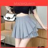 Fashion Spliced Mesh Mini Skirt With High Waist For Women Spring