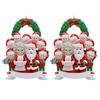 Christmas Pendant Santa Claus Family Hanging Pendant Classic Colors Family Theme Festive Atmosphere Decor