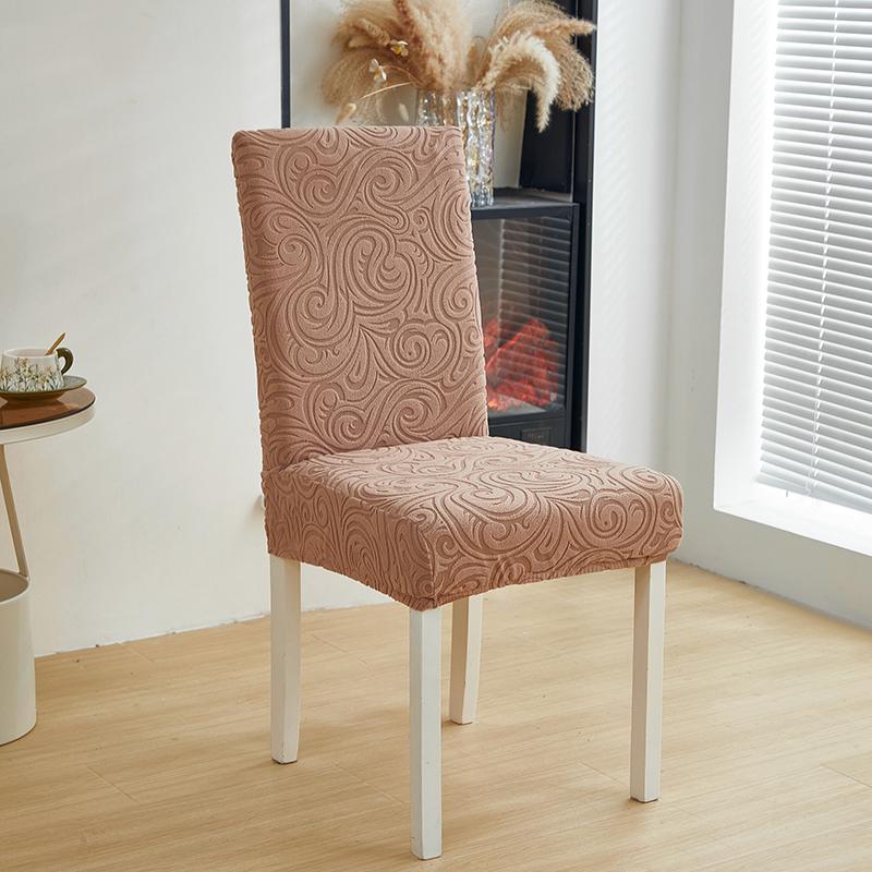 1Pc Nordic Style Jacquard Dining Chair Covers Elastic Durable All-inclusive Chairs Protector Slipcover for Living Room Banquet
