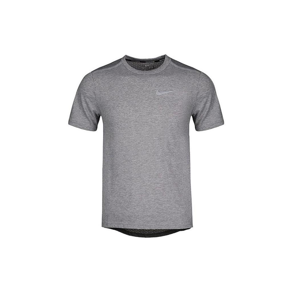 Nike T Shirts Men's Gray Crew Neck Moderate Straight Fit 892814-036