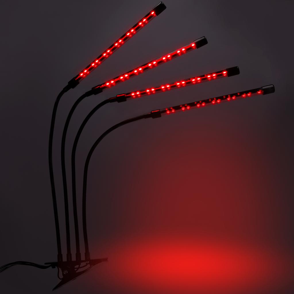 Led Plant Growth Lamp 80 Diodes Timer 25 W Home Plant Cultivation With Mains Adapter