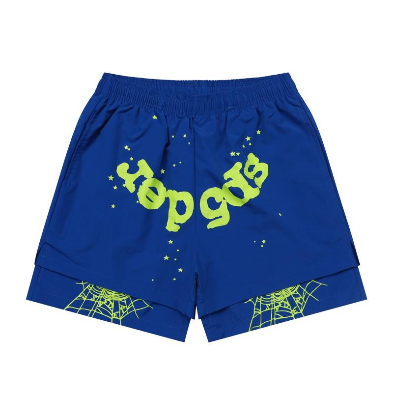 Mens Cotton Short Pants With Embroidered Loose Fit Casual Shorts Outdoor Wear