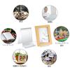 HAODEOO Acrylic Display Stand with Ledge for Books and Cards, Clear Acrylic Book Stand