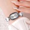 Gedi Artistic Elliptical Womens Quartz Watch With Decorative Dial For Fashion Ladies