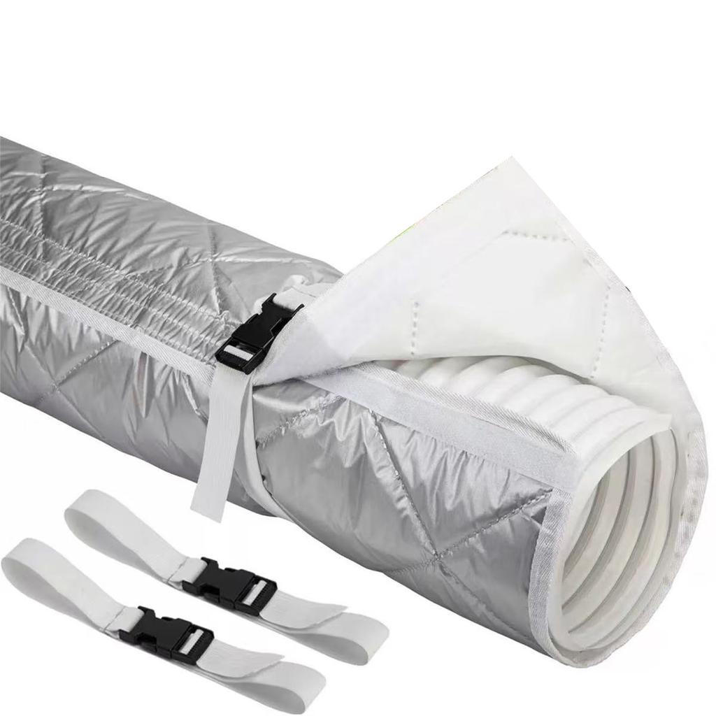 Adjustable Portable Conditioner Hose Insulation Cover with - Window Fabric for Duct