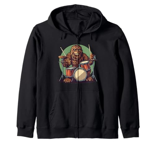 

Rocking Bigfoot costume for Bigfoot and rock music fans. Zip-up hoodie