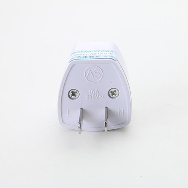250V 10A 800W Universal EU GER US Plug Adapter European Germany Chinese Power Socket Conversion Converter Travel White Plug
