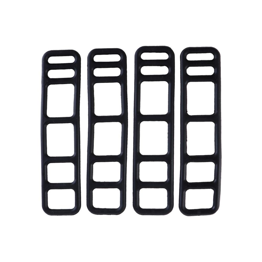 4Pcs Bike Bicycle Cycling Silicone Elastic Strap Bandage Light Lamp Mount Holder Mirror Recorder Fixed Silicone Band Headlight