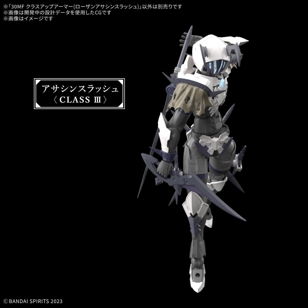 Bandai Spirits  Bandai Spirits  30mf Class Up Armor  Rosan Assassin Slash  Color Coded Plastic Model