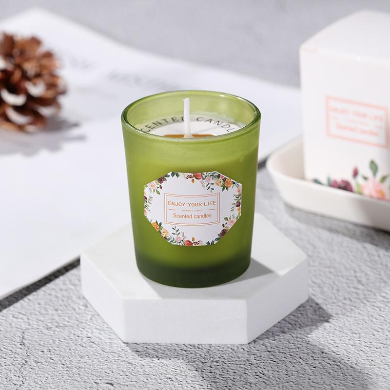 Stained Glass Cup Soy Wax Aromatherapy Candles Wedding Souvenir Fragrance Candles