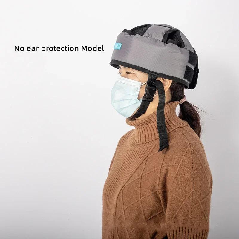 

Old Man Anti-Falling Safety Helmet Adjustable Anti-Collision Shatter-Resistant Protection Ear Protection Care Head Cap Winter