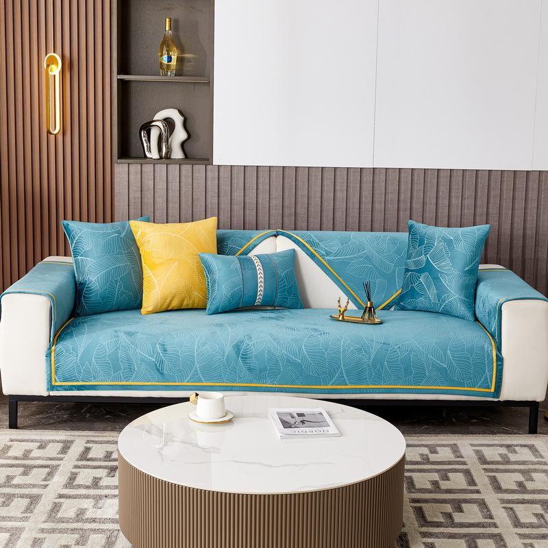 Sofa Cushion Four Seasons Universal Light Luxury Backrest Towel Modern Seat Cushion High-End Autumn And Winter New Sofa Cover Cover Cloth Cushion