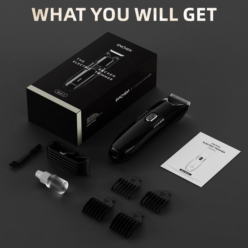 Xiaomi ENCHEN Spark 3 Hair Clippers Beard Trimmer Ergonomic Electric Body Shaver