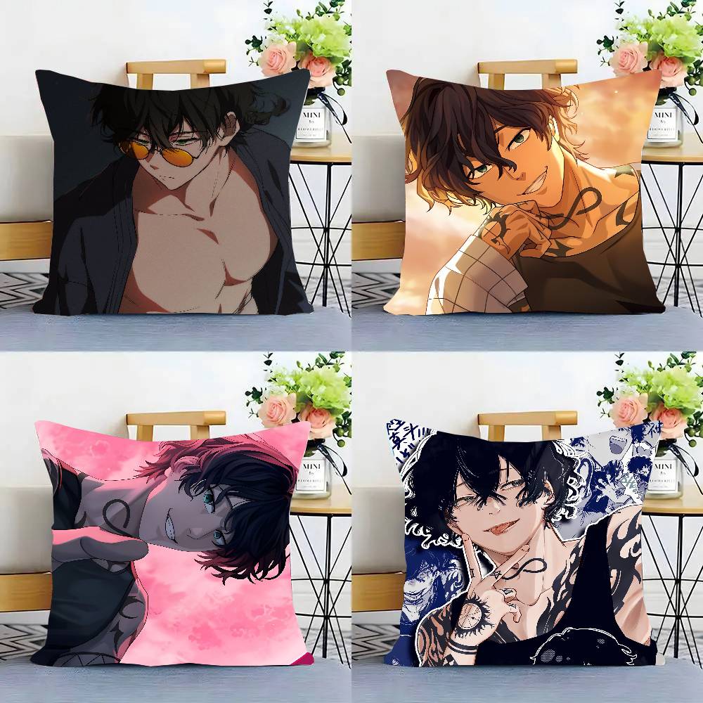 Yamato Endo Anime WIND B-BREAKER Pillow Case Fashion Square Pillowcase Bedroom Sofa Room Ins Decoration Leisure