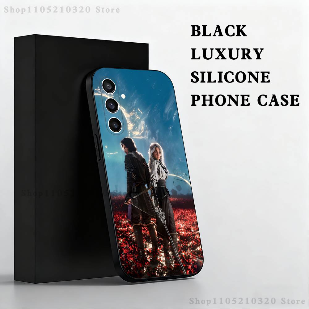 C-Clair O-Obscur Expedition 33 Phone Case For Samsung S25,S24 Ultra,S20,S30 plus,S22 plus,S23,S30 Ultra 5G Silicone Black Shell
