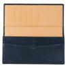 [Kipris] Shirasagi Leather Long Wallet with Flap Closure and Coin Purse, Navy 8237(05) 9.0 X 19.0 X 1.5 Cm