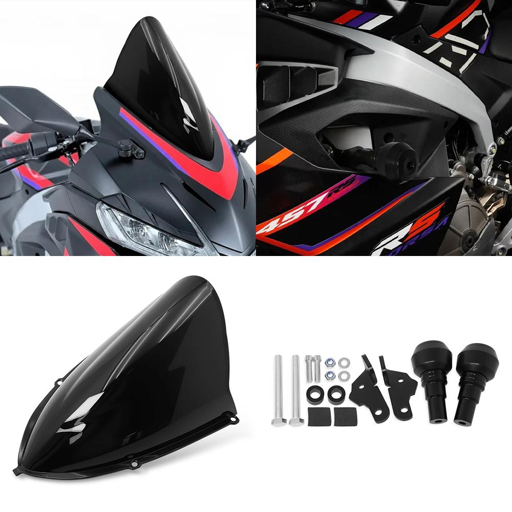 For Aprilia RS457 2025 RS 457 2024 Motorcycle Touring Sport WindScreen Windshield Visor Deflector Fairing Cover