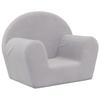 VidaXL Canapé pour Enfants, Mini-canapé avec Housse Amovible, Canapé pour Tout-petits, Meuble de Chambre d'Enfant, Gris 356981