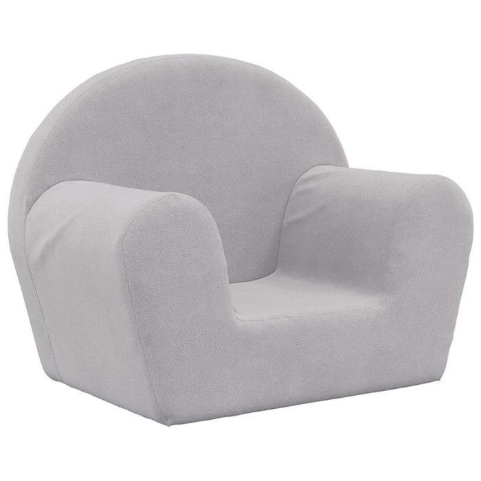 VidaXL Canapé pour Enfants, Mini-canapé avec Housse Amovible, Canapé pour Tout-petits, Meuble de Chambre d'Enfant, Gris 356981