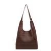 New Simple Shoulder Bucket Bag Daily Commute Retro Texture Tote Fashion Tote Bag