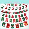 Vibrant Merry Christmas Bunting Banner For Party Decoration And Home Decor