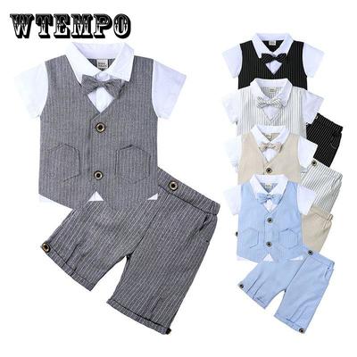 Baby Formal Suit Infant Blazer Toddler Gentleman Tuxedo Outfit Wedding Birthday Gift Clothes Set