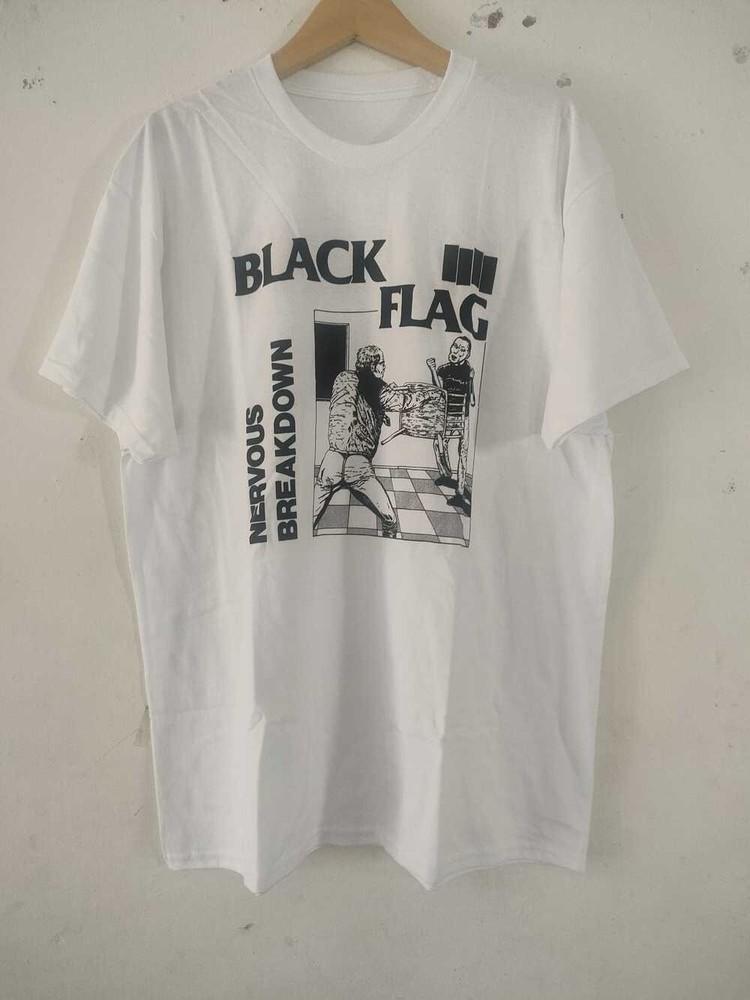 Black Flag Size S tO 4XL White Tee Shirt Gift For Fan BL827