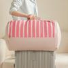 Cylindrical Quilt Compression Bags Large Capacity Stripe Household Quilt Foldable Storage Bag Storage Organization Tools