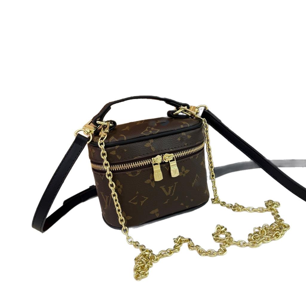 2026 New Women's Bag Fashion Printed Chain Cosmetic Bag One Shoulder Oblique Span Bag Handbag Women's Bag