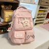 Schoolbag New Fashion Versatile School Bag Female Junior High School Student High Value Cute Backpack Pain Bag Large Capacity Backpack Bag