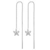 MinaMaMa Stainless Steel Long Thin Chain Tassel Ball Star Butterfly Drop Earring For Woman Threader Earrings Fashion Jewelry