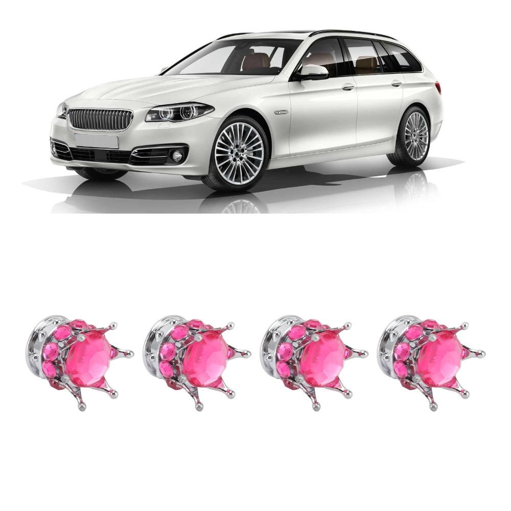 4PCS Crown Diamond Vehicle Car Tire Caps Covers Car Wheel Tire Valve Caps  Customization