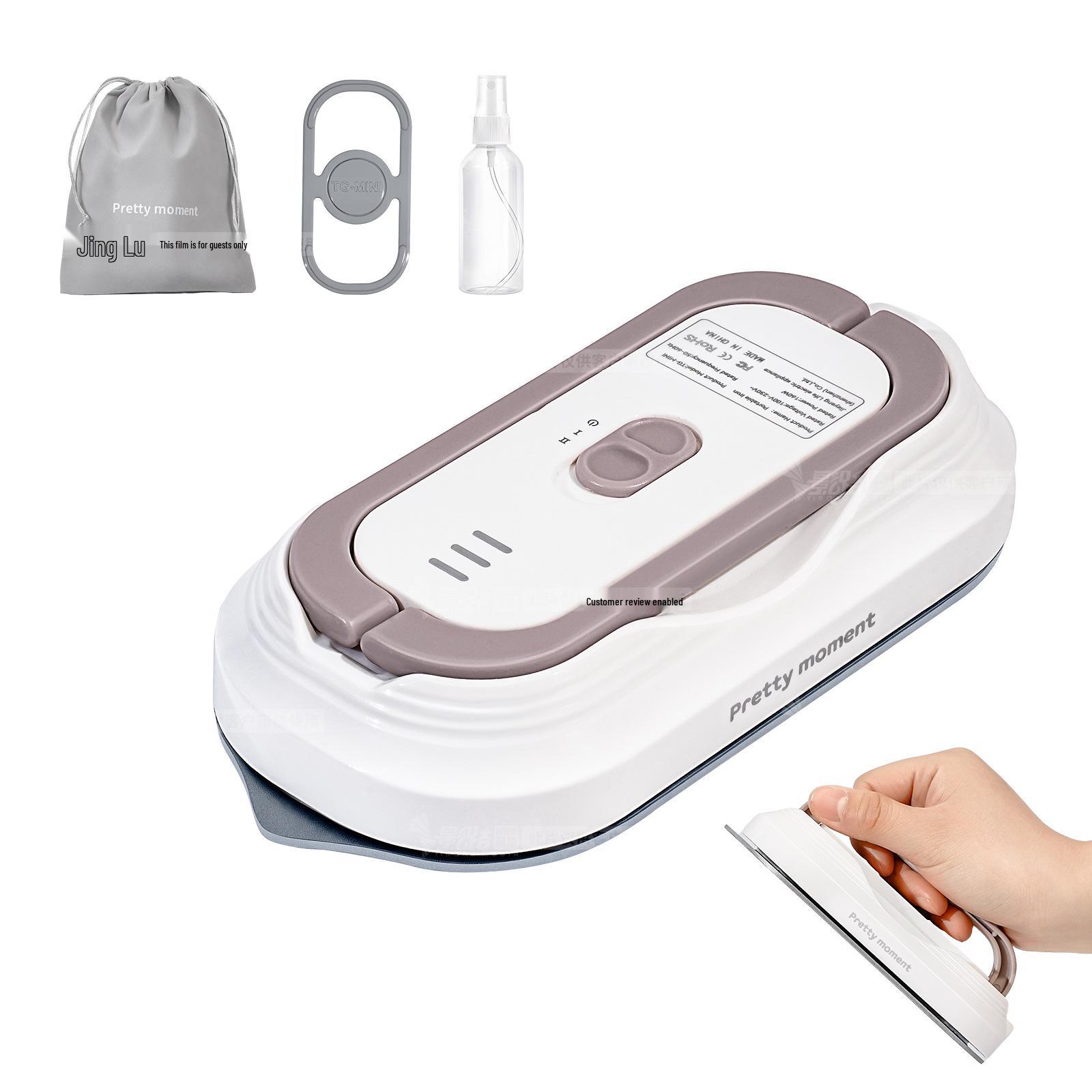 

Jiayang Mini Travel Steam Iron & Garment Steamer - Compact Electric Flat & Dry Iron for Clothes US Standard белый