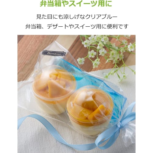 Strix Design Slim Cool Ice Packs, Set of 5, Clear Blue, 5.5 x 16.5 cm, Made in Japan, for Slim Lunch Boxes (MB-019)