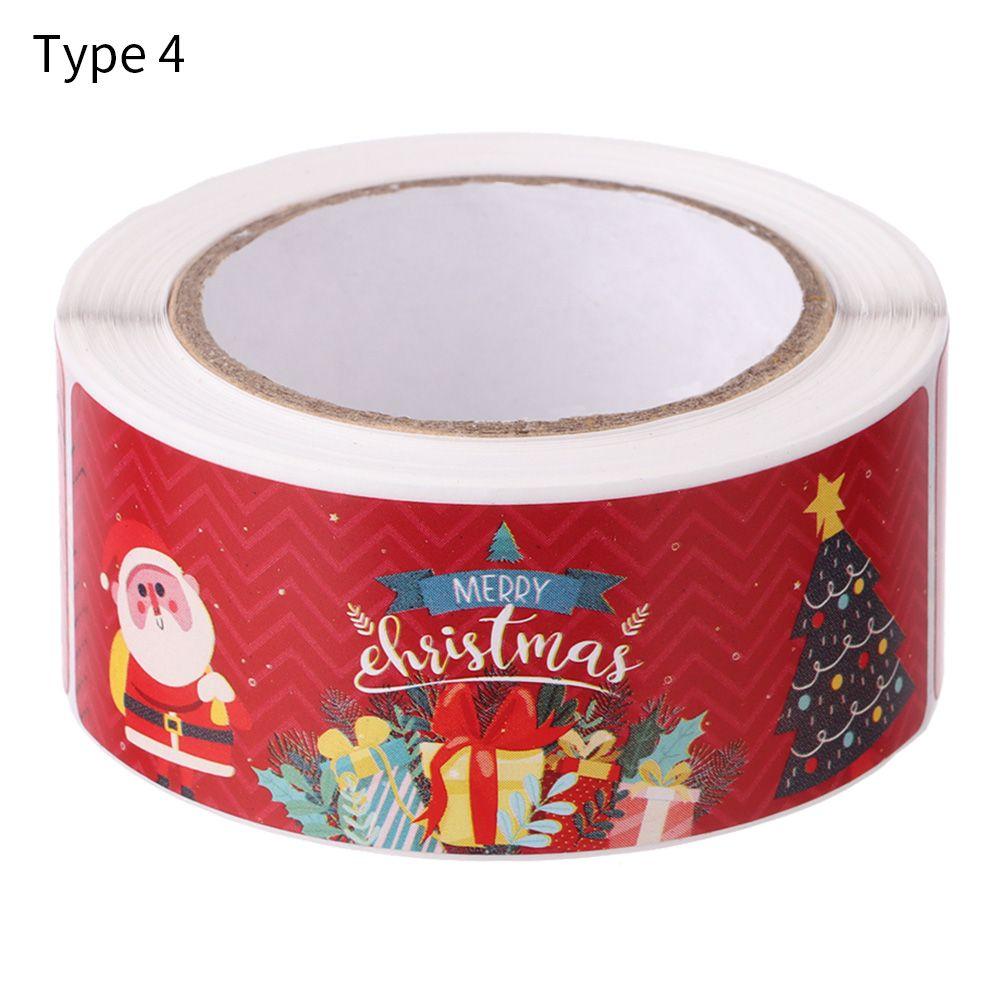 Santa Claus Snowman Package Seal Stickers Gifts Wrapping Decals Merry Christmas Decoration Label