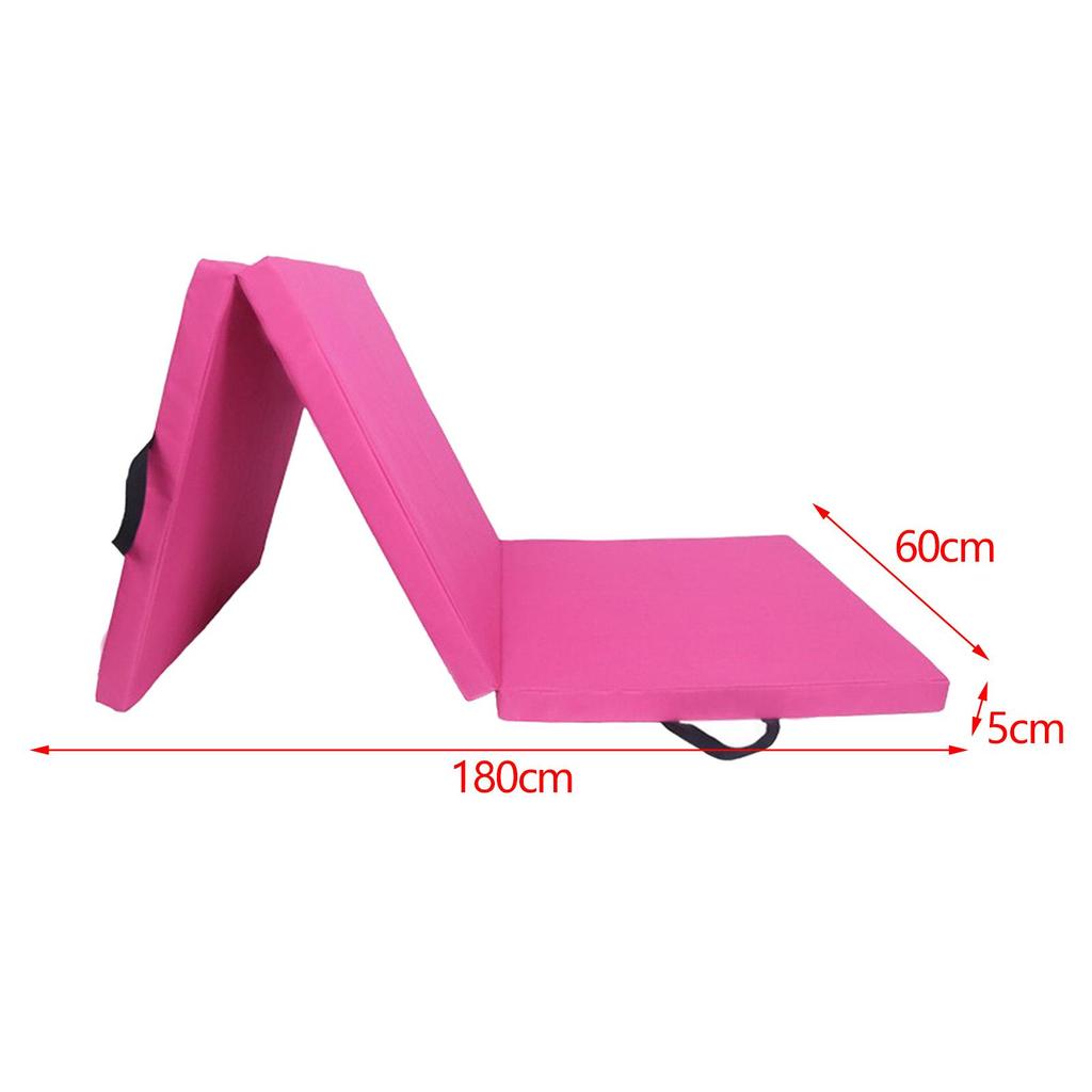 Tapis d'exercice épais pliable pour salle de sport à domicile, coussin de tapis de yoga avec poignées de transport Yog