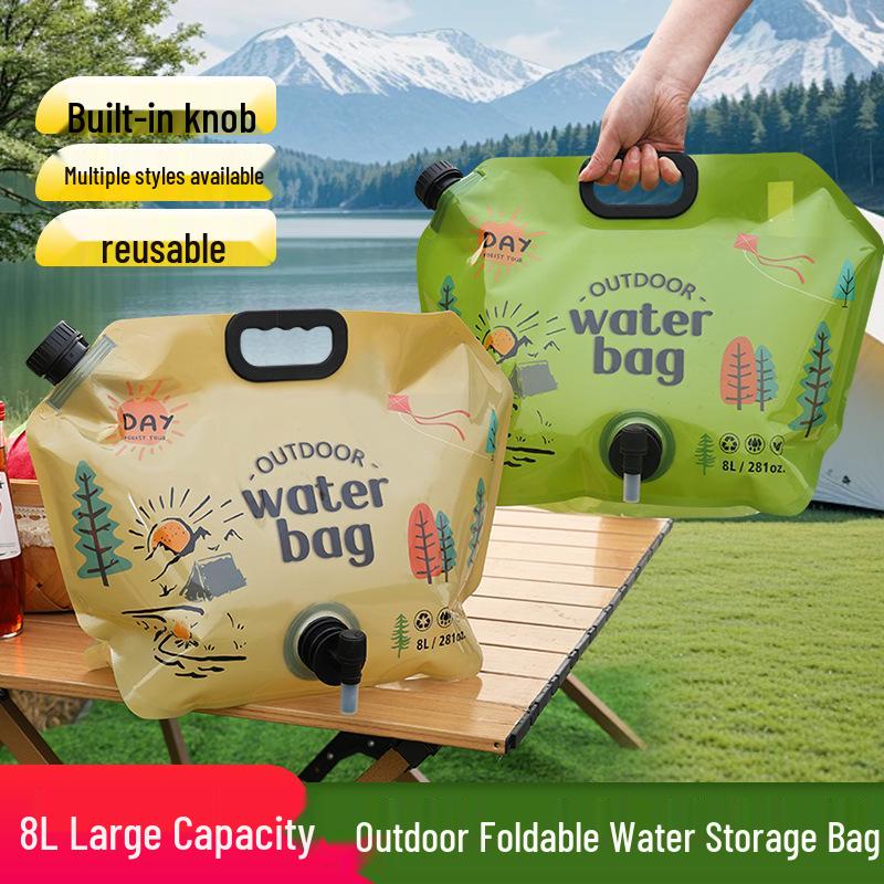 Borsa Portatile per Acqua di Grande Capacità per Uso Alimentare per Campeggio e Escursionismo all'Aperto