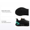 Li Ning Kids Comfortable Versatile Letter Stitched Kids Running Shoes Kids Running Shoes Black Fluorescent-Jade-Green YKFU096-1