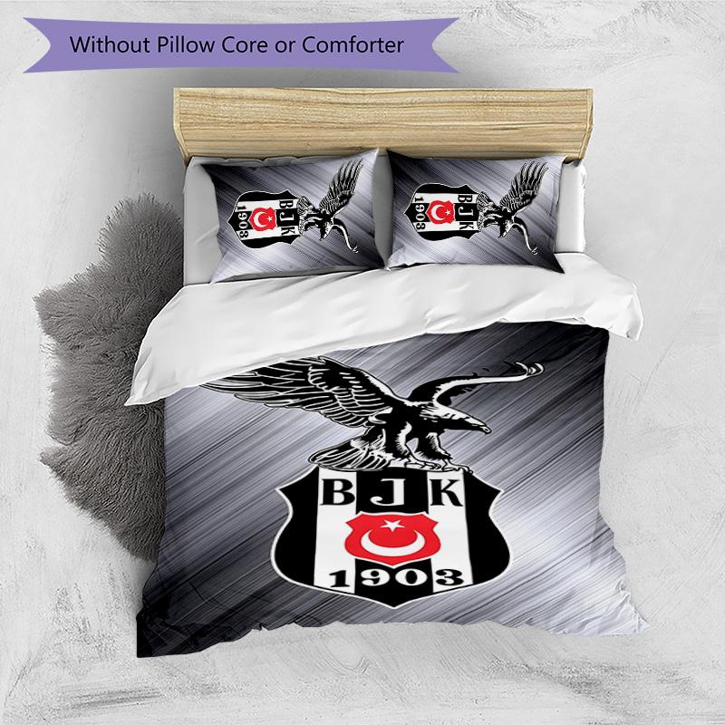 3-teiliges BJK Design Bettwäsche-Set - HD-bedruckte Bettwäsche mit 1 Bettbezug und 2 Kissenbezügen - Perfekt für die Dekoration zu Hause und im Studentenwohnheim