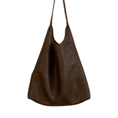 Retro and High-end Underarm Commuter Bag, Simple Tote Bag, Large-capacity Single-shoulder Bag