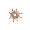Retro Alloy Sun God Badge Brooch, High-end, Light Luxury, Niche and Exaggerated Brooch, Women's Baroque Corsage
