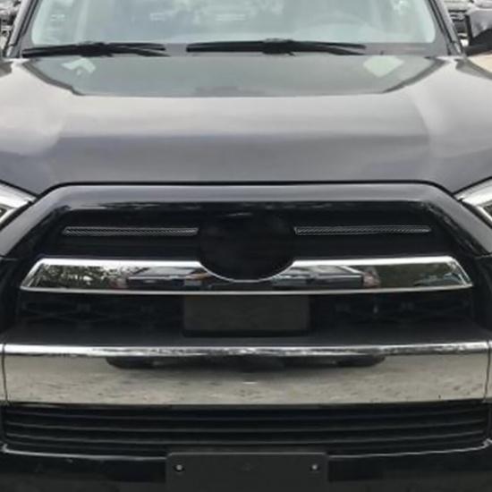 2x Center Grille Grill Trim Strips Cover Accessories For 4Runner Carbon Fiber