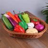 6Pcs Atificial Vegetable Models Realistic Simulation Vegetable Kitchen Food Toy Photography Props for Decoration Display