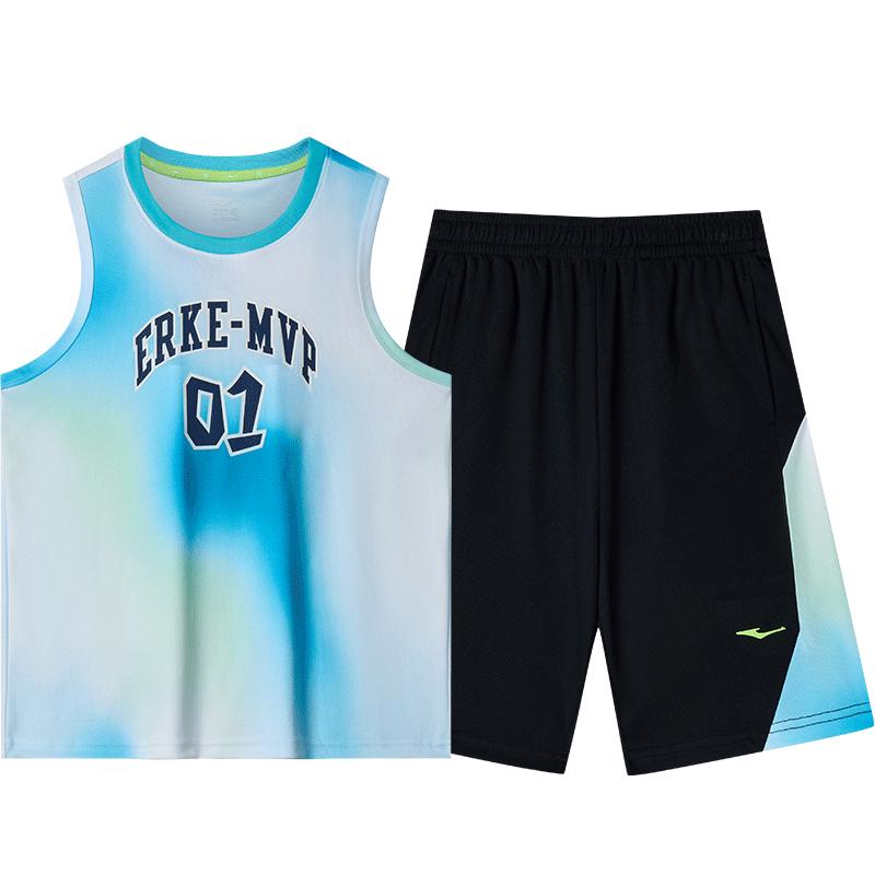 

ERKE Boys Sleeveless Basketball Sports Set 130
