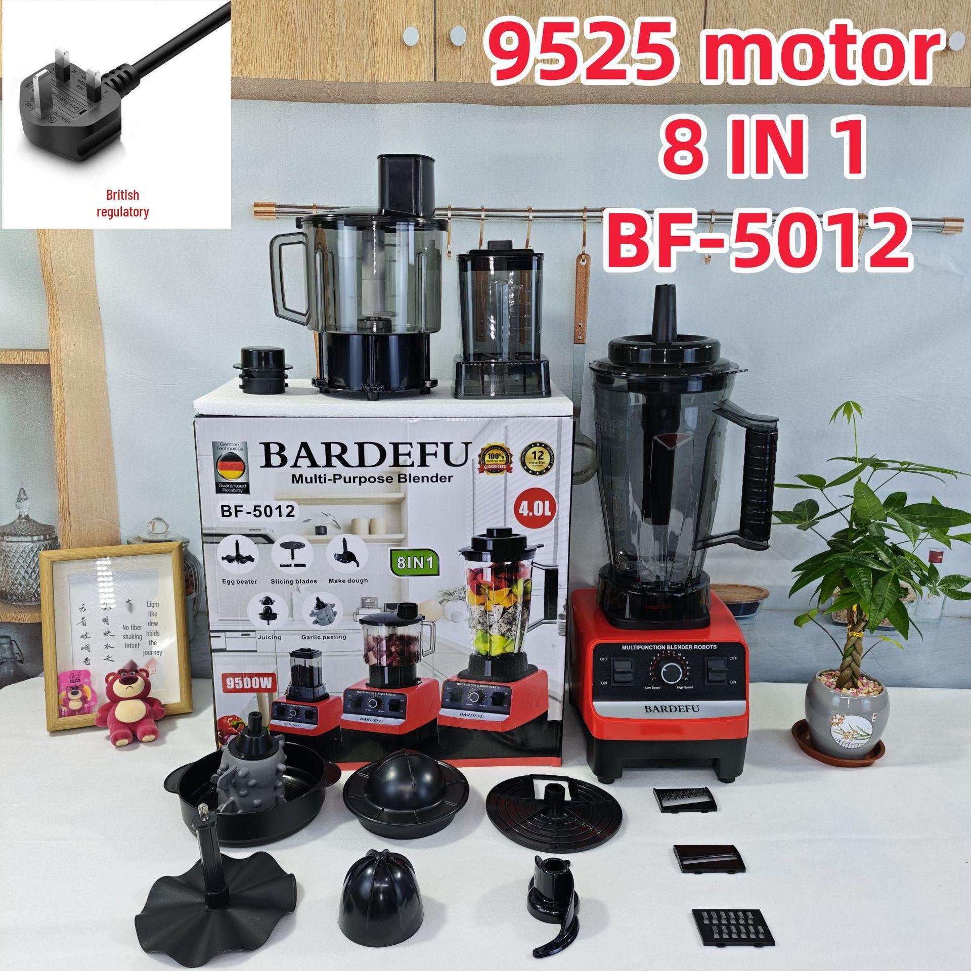

4L 8-in-1 Stainless Steel Blender & Juicer with Meat Grinder and Wall Breaker Function for North American Households