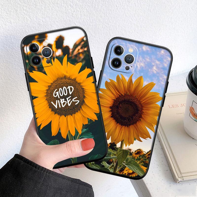 PP9 Beautiful Yellow Sunflower Soft Shell Phone Case for OPPO A3 Pro A72 A74 A76 A77 A77S A78 A79 A94 A95 A18 A40M A58