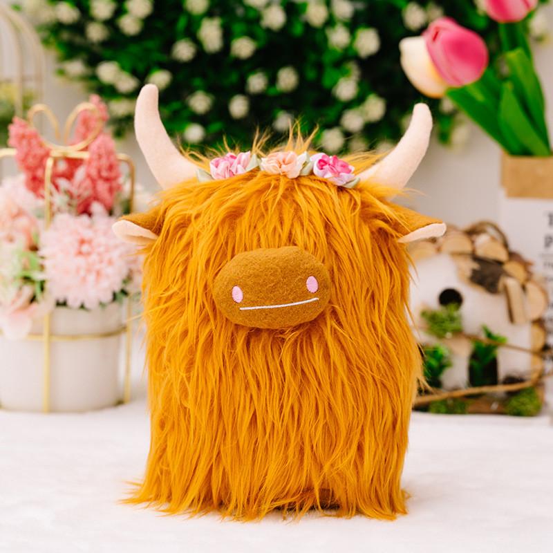 Highland Cow Adorable Plush Stuffed Animal For Kids High Quality Soft Fabric Design