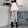 Λευκή Πλισέ Φούστα Μπαντάζ για Γυναίκες Καλοκαίρι Ψηλόμεση Α-γραμμής Μίνι Φούστα Φουσκωτή Βολάν Στενή Χαριτωμένα Ρούχα Γυναικεία Vintage